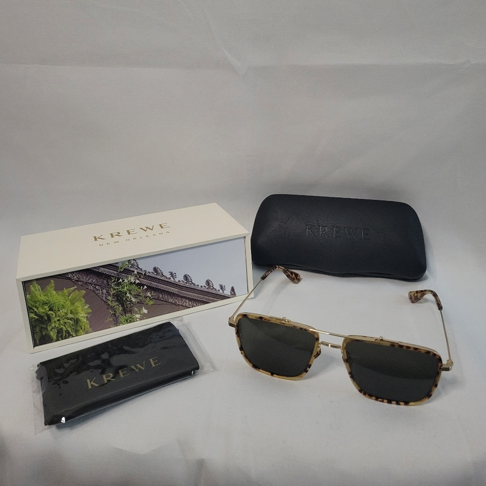 KREWE Vail Sunglasses Square Navigator Silhouette